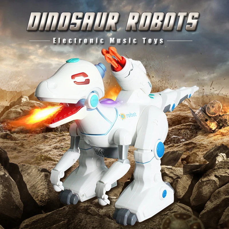 Dinosaur Robots Walking Dinosaurs Electronic Music Dinosaurio Toys Interactive Remote Toys Interactive Robots Toy RC Robot electronic nose for robots