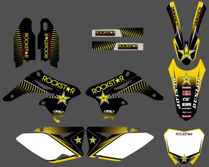 Набор стикеров для Suzuki RMZ250 0159 2010 2011 2012 RMZ 250|sticker kit|team graphicsdecal kit |