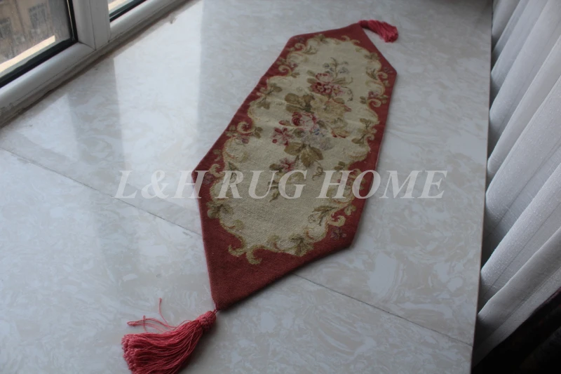 

Free shipping Luxury needlepoint table runner table fashion coffee table runner bed flag