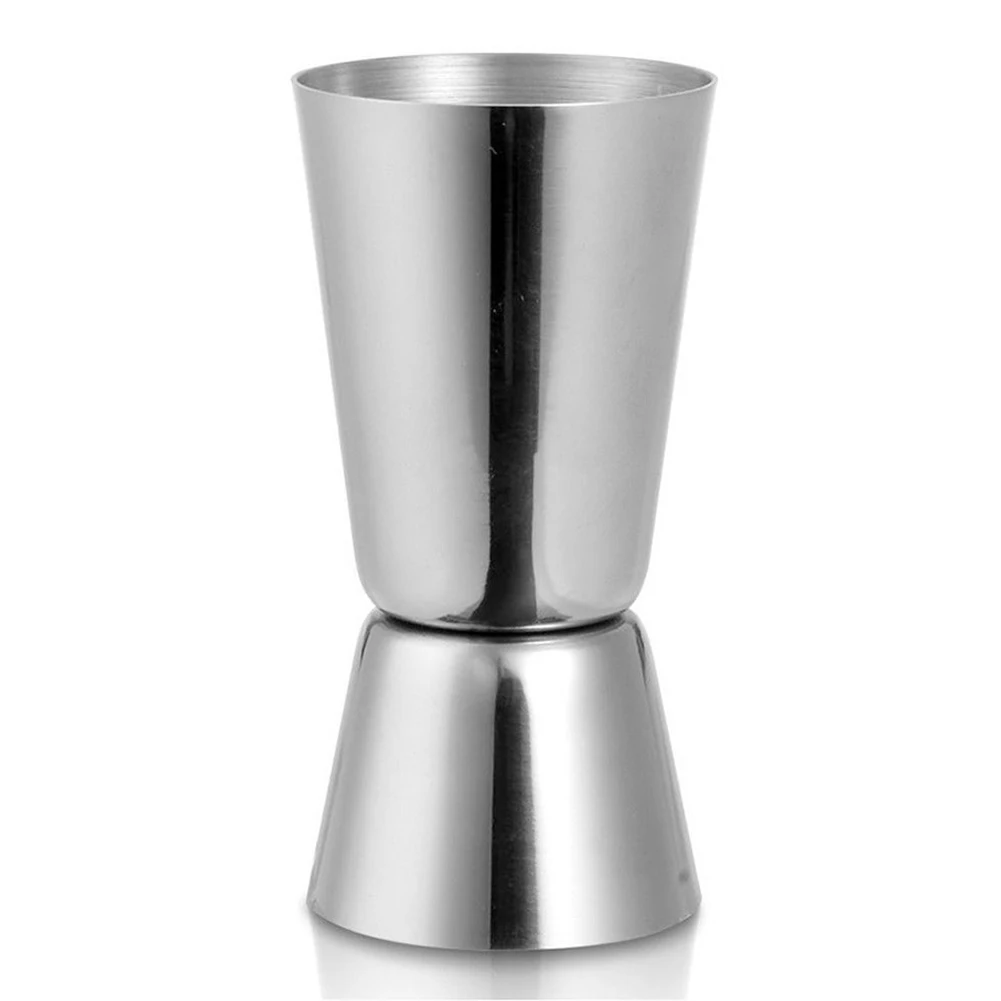 

25ml 50ml Measuring Cup Cocktail Stainless Steel Shot Silver Double Multipurpose Bar