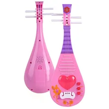 Дети учатся 4 струны розовый любовь стиль lute мини может играть Музыкальные инструменты Дети образовательный подарок