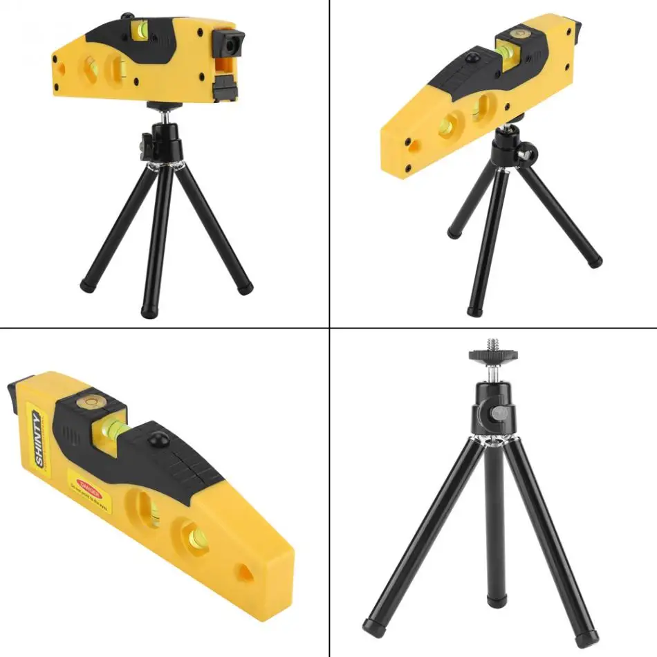 Straight angle calibration adjustment tool with tripod bracket 1 cross line / point laser level
