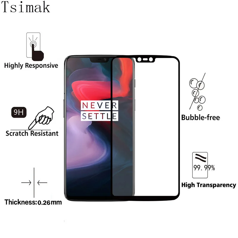 Tsimak закаленное стекло для Oneplus 3 3t 5 5T 6T 7 Pro защита экрана полное покрытие стекло защитная пленка