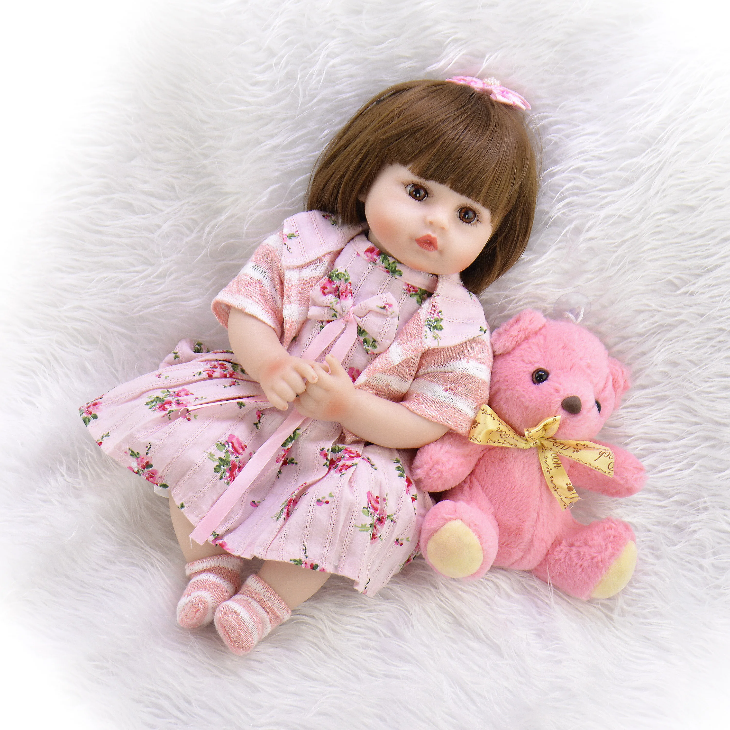 KEIUMI Новое поступление 18 дюймов реалистичные Reborn Baby Doll мягкий силиконовый 46 см как настоящие детские игрушки для детей Рождество подарки на день рождения