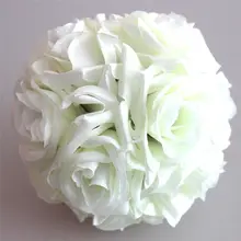 1 шт. 20 см цветок из искусственного шелка Роза целовать букет из шариков украшение для центра стола, ароматический шарик вечерние свадебное украшение стола украшения