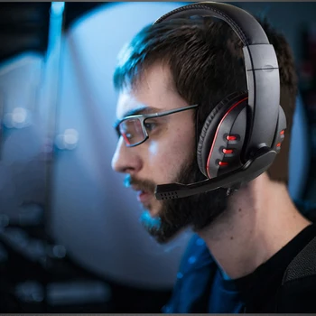 

Gaming Headset Noise Isolating Over Ear Headphone with Mic Volume Control Compatible for Laptop PS4 NK-Shopping