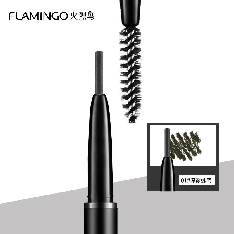 Free shipping Eyebrow Enhancers Brand Flamingo 1.5mm fine refill waterproof non blooming with brush head eyebrow pencil B1001 Free shipping Eyebrow Enhancers Brand Flamingo 1.5mm fine refill waterproof non blooming with brush head eyebrow pencil B1001
