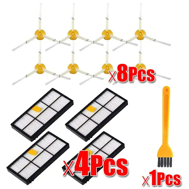 HEPA Filters Replace Brush Kit Parts Accessories For IRobot Roomba 805 860 861 865 866 870 871 880 885 960 966 980 Series 13Pcs a lot
