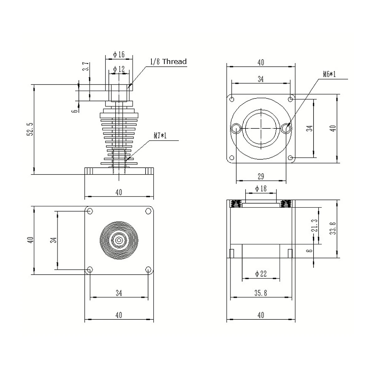 Комплект с водяным охлаждением для V6 Hotend с одной головкой экструдера с насадкой 1,75 мм 0,4 мм для 3d принтеров, аксессуары