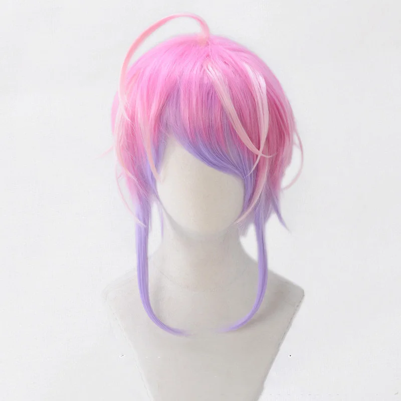

Division Rap Battle Hypnosis MIC Amemura Ramuda Short Wig Cosplay Costume Women Heat Resistant Synthetic Hair Wigs + Wig Cap