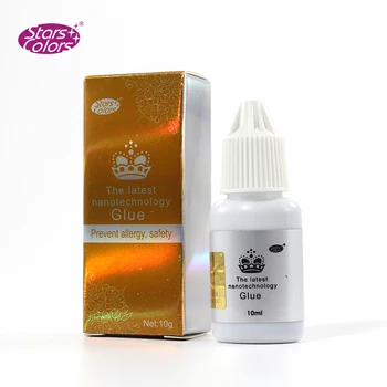 

Latest Nanotechnology Fast Dry Low Odor Eyelash Glue No Toxic 10ml Glue For False Eyelash Black Eyelash Glue