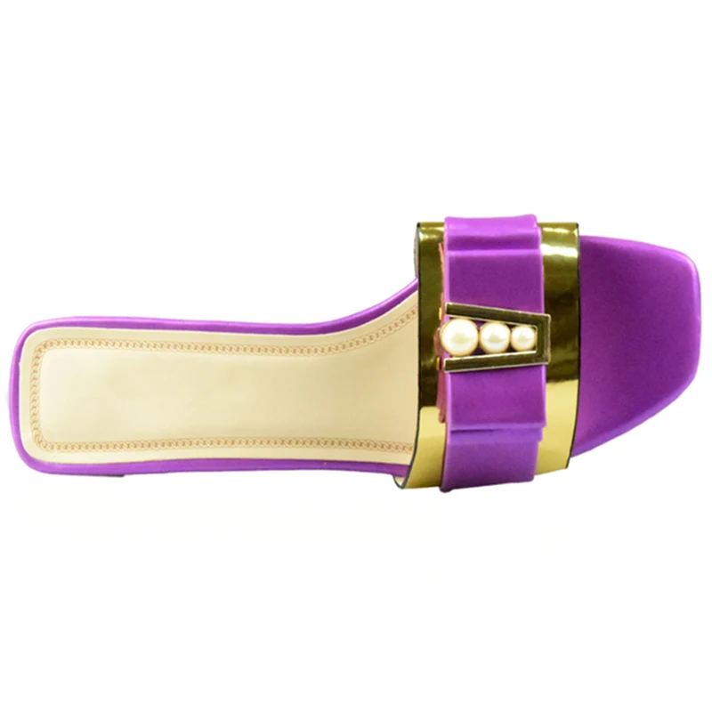 Новое поступление; Фиолетовые женские туфли итальянского дизайна; высококачественные летние туфли без застежки; пикантные женские вечерние туфли на низком каблуке