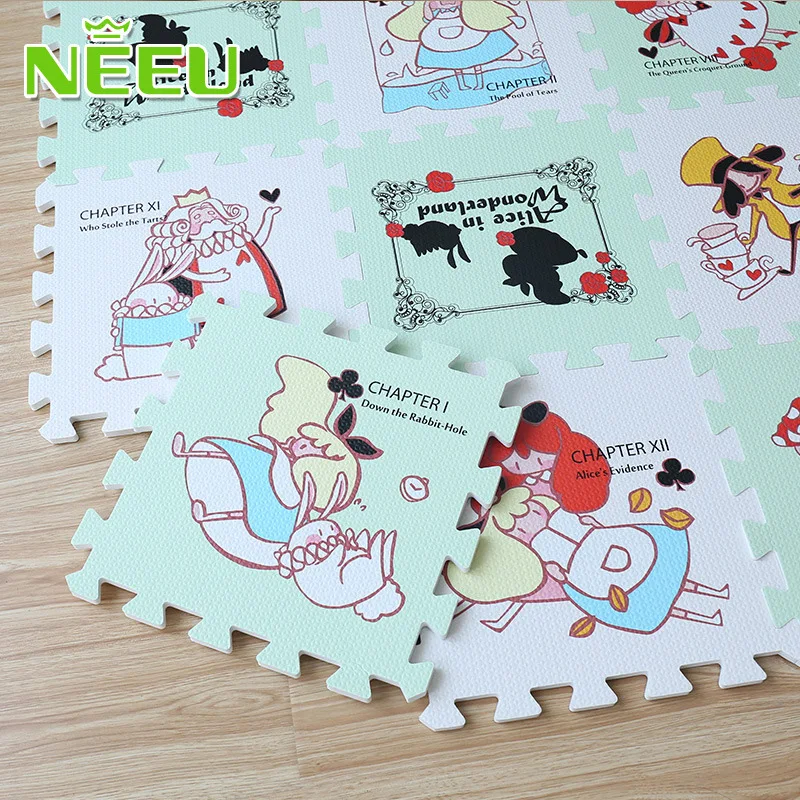 Soft puzzle crawling pad foam floor mat moistureproof non-toxic rug for kids bedroom living room gym playing mat 3030cm 9Pcs (5)