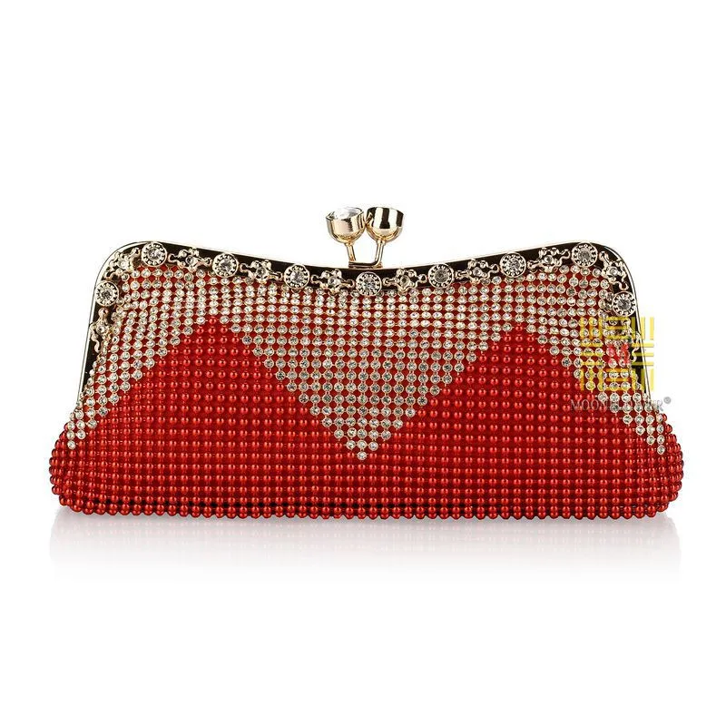 

Free Shipping Women's Handbag Casual Clutch Bag Fashion Diamond Wedding Clutch Purse Ladies Party Evening Bag Chain Shoulder Bag