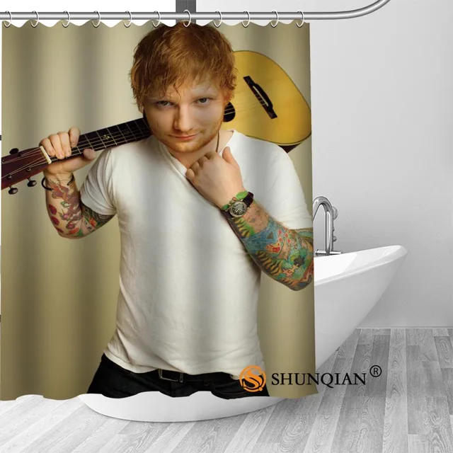 New Ed Sheeran Shower Curtain Bathroom Decorations For Home Waterproof