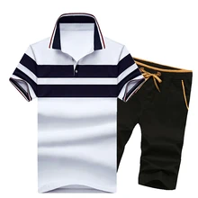 Фитнес Спортивные костюмы летние комплекты с короткими рукавами для мужчин комплект U984