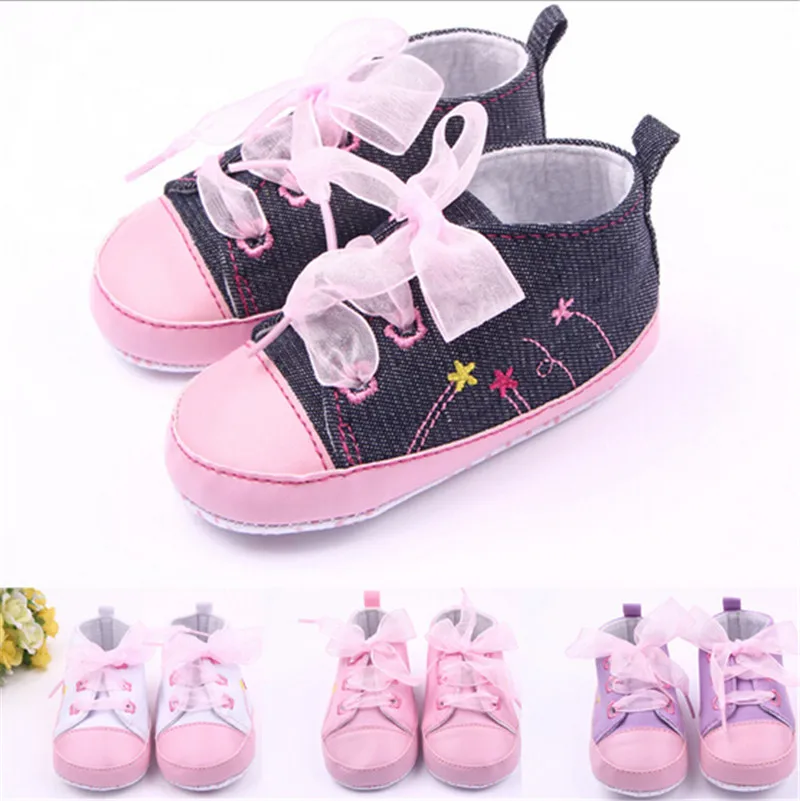 2015 Lovely Flower Baby Shoes Unisex Newborn Bebe Soft Bottom Anti slip