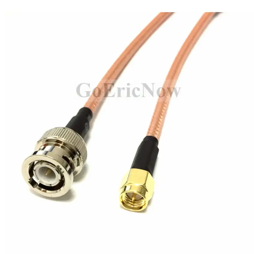 5 шт. RF коаксиальный BNC папа-SMA папа для RG142 Джампер WIFI антенна соединитель кабеля (15