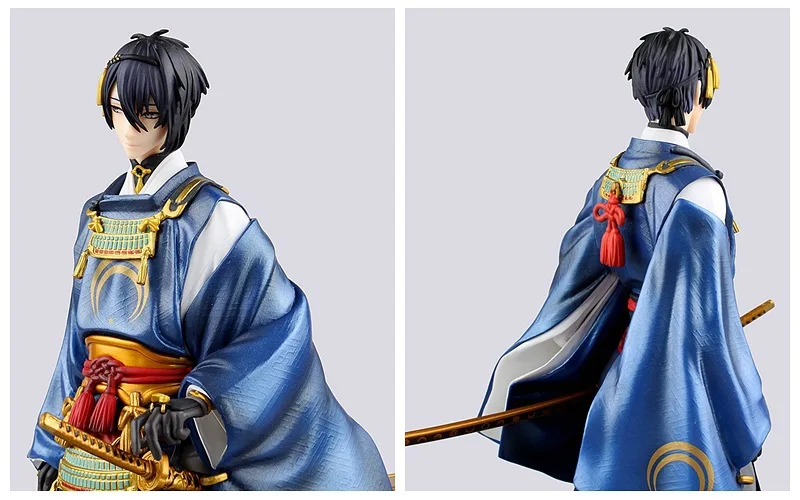 23 см Mikazuki Munechika Аниме фигурки игры Touken Ranbu онлайн ПВХ Модель 1/8 масштаб коллекционные Дети прекрасный подарок игрушка кукла