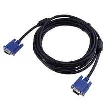 VGA Male to Male HD Video Cable Dual Magnetic Ring 6.0mm VGA Extension Cables Cord Wire Line for Computer Projector TV 5m/10m