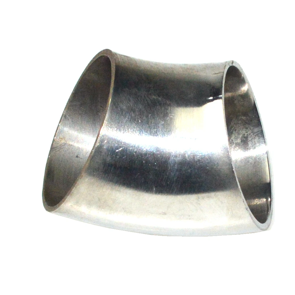 19mm-51mm OD 304 Acero inoxidable soldadura sanitaria 45 grados codo tubería montaje Homebrew