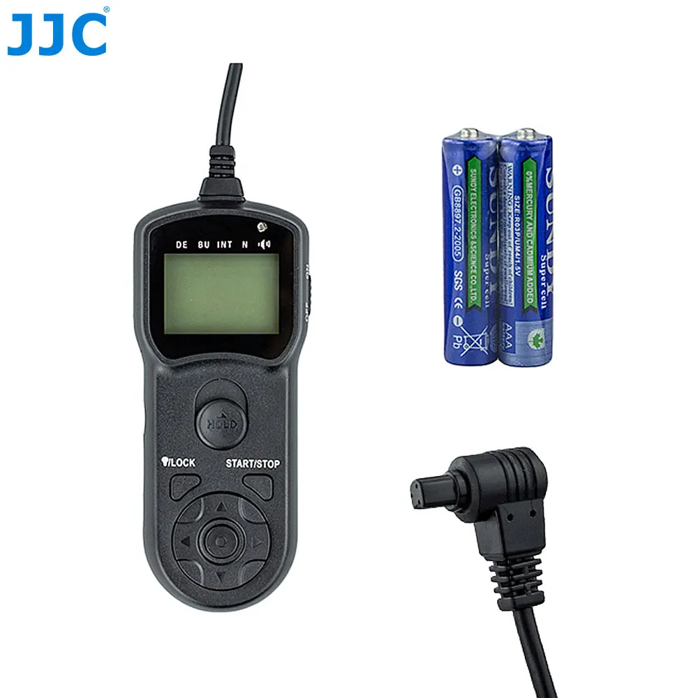 JJC Multi-Function Timer Remote Control Shutter Cord for Canon Camera EOS 1Ds Mark III/5D Mark IV/-1D X Mark II/7D MARK II