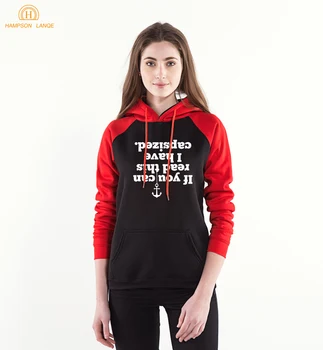

If You Can Read This I Have Capsized Funny Hoodies Wome 2020 Spring Autumn Kawaii Sweatshirt Women's K-pop Hoodie For Lady