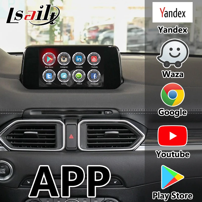 Android 7,1 автомобильный аудио видео интерфейс интеграции gps навигационная коробка для Mazda CX-5 2013-19 поддержка carplay dongle по Lsailt