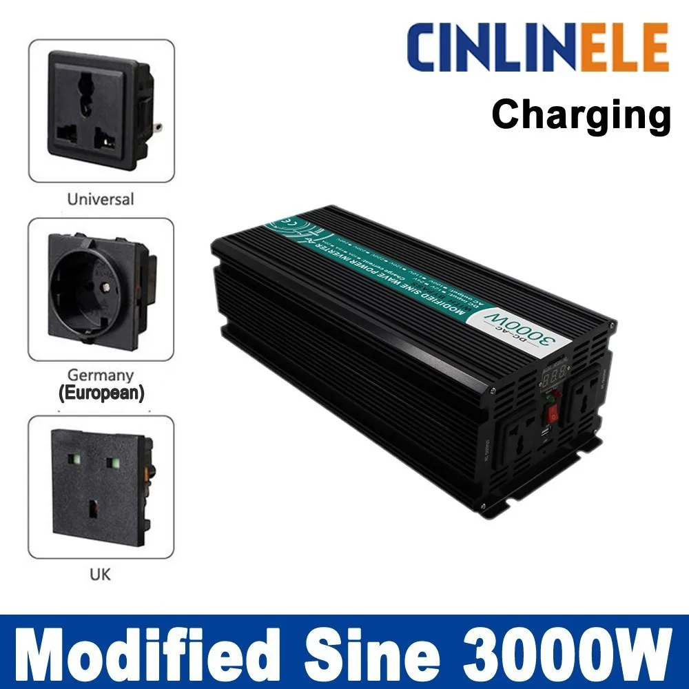 Smart inverter Charger 3000W Modified Sine Wave Inverter CLM3000A DC 12V 24V 48V to AC 110V 220V 3000W Surge Power 6000W цена Smart inverter Charger 3000W Modified Sine Wave Inverter CLM3000A DC 12V 24V 48V to AC 110V 220V 3000W Surge Power 6000W цены онлайн