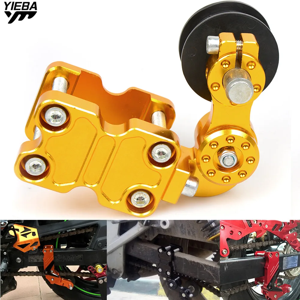 Universal Aluminum Adjuster Chain Tensioner Roller Motorcycle ATV FOR KAWASAKI KX125/250 KX250F/450F 04-12 YAMAHA YZ250X YZ250FX