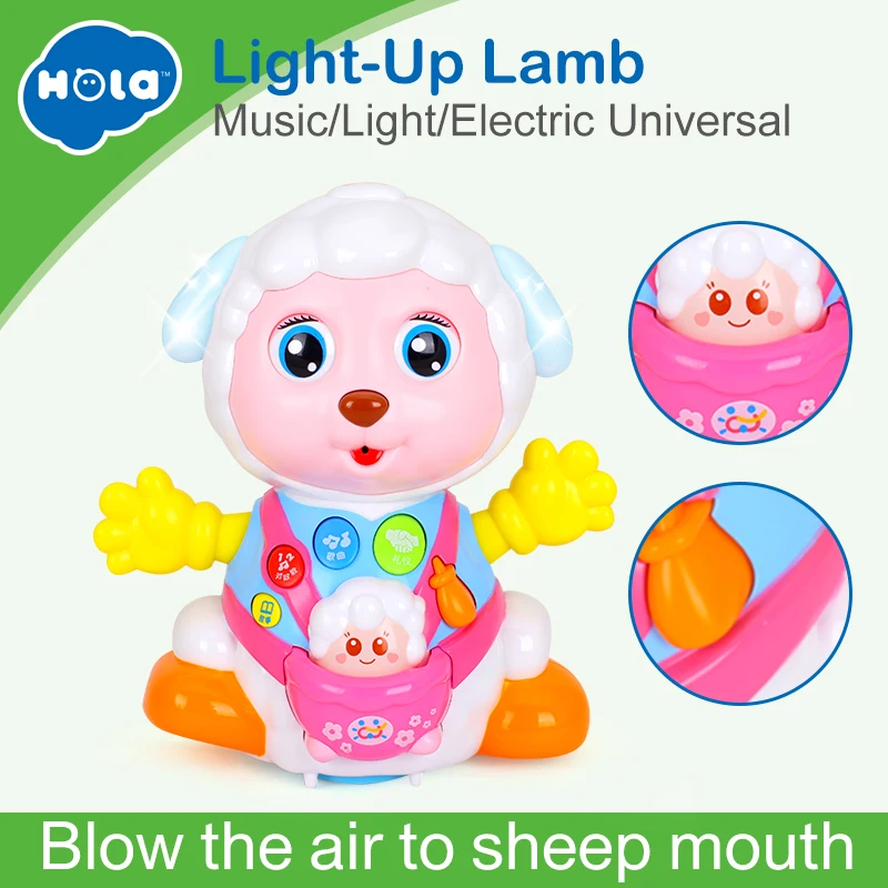 Baby Toy Kids Learning & Talking Sheep with Playback Recording / Musics / Lights, Bump and Go Action , Musical Toy For Children
