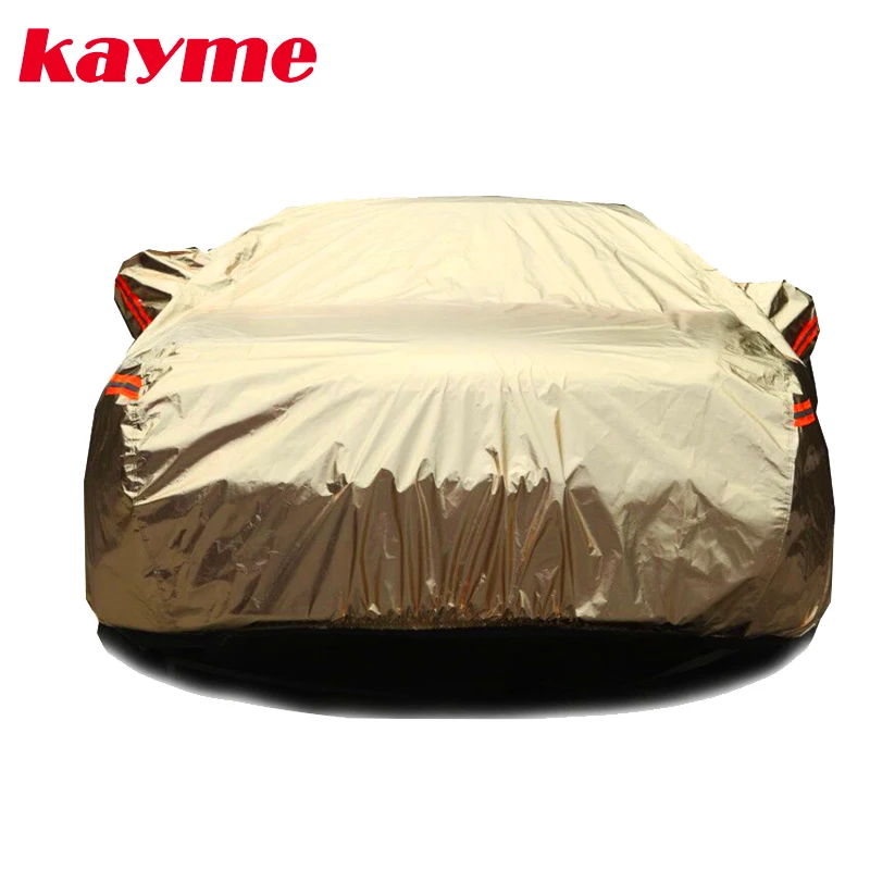 

Kayme aluminium Waterproof car covers super sun protection dust Rain car cover full universal auto suv protective for vw toyota