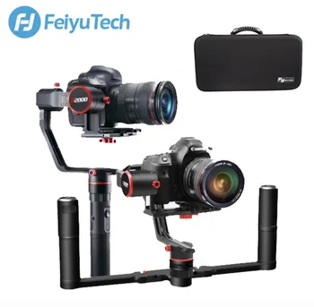 

FeiyuTech a2000 3 Axis Gimbal DSLR Camera Stabilizer Dual Single Handheld Grip for Canon 5D SONY Nikon 2000g Payload Bluetooth