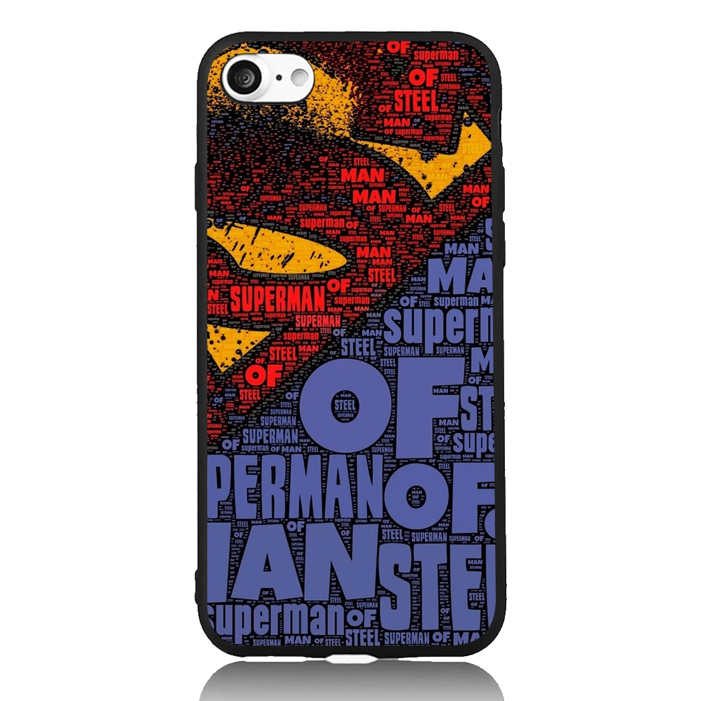 Супермен цифровая Логотип поп Книги по искусству Marvel 6 вариантов для iPhone 6S 7 Plus ТПУ