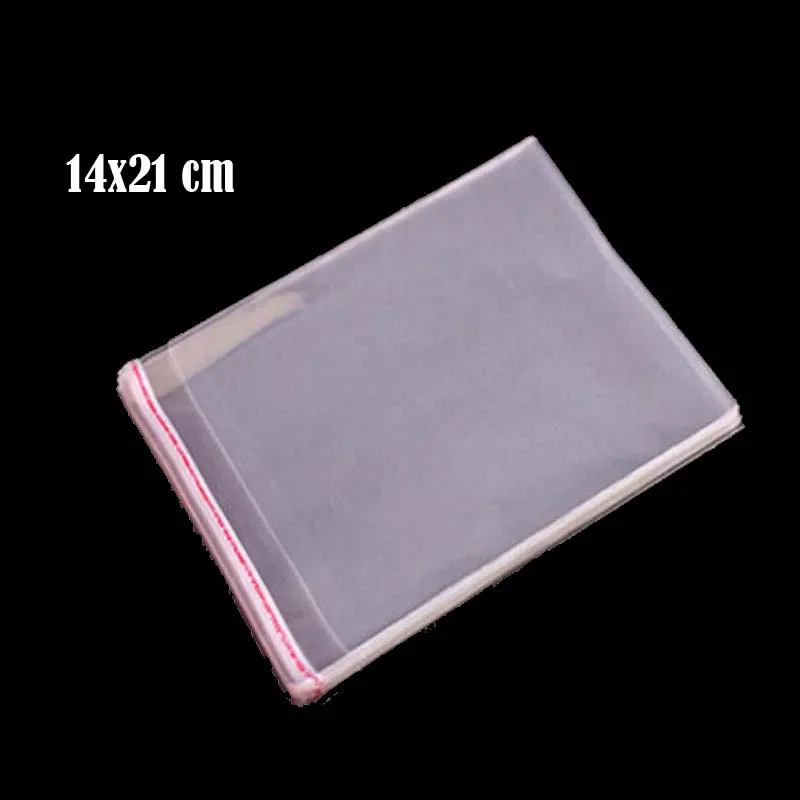 

5000pcs 14 x 21 cm Crystal Clear Poly Cello Bag 5.51" x 8.27" Self Adhesive Seal Opp plastic Cellophane Bags