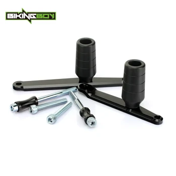 

BIKINGBOY Frame Slider for Triumph Daytona 675 / R 06-12 Street Triple 675 08 09 10 11 12 No Cut Guard Protector Crash Pads Case