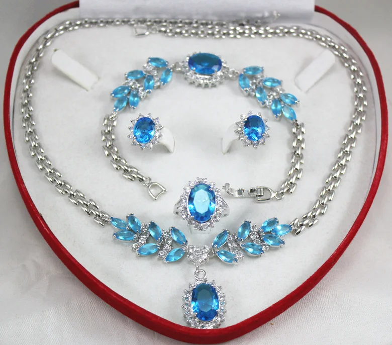 

shipping set 0034 zircon necklace, earing, bracelet , ring set 5.31