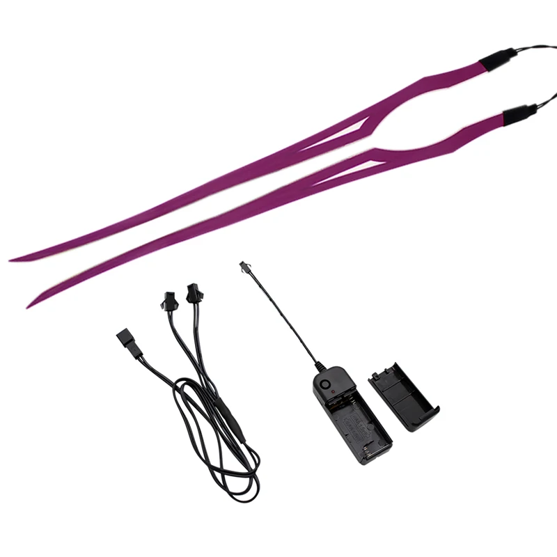 Nuoxintr Motorcycle Helmet Light Strip Waterproof LED EL Cold Light Night Riding Signal Luminous Modified Light Helmet Sticker