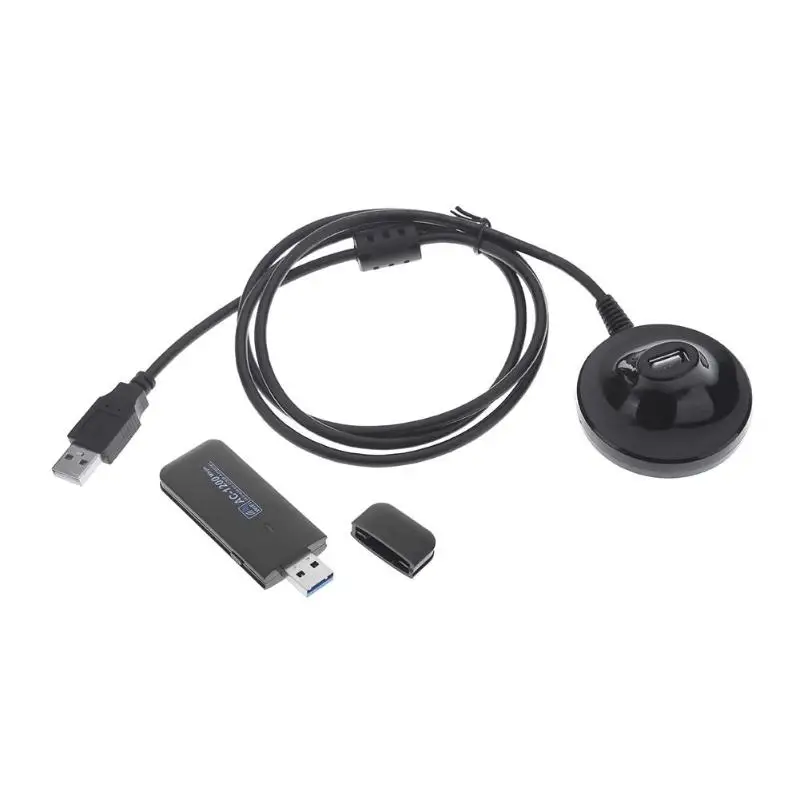 

USB3.0 1200M Wireless Network Card IEEE802.11 Built-in Dual-band 2.4GHz 5.5GHz Dual Band For Desktop Computer PC Laptop