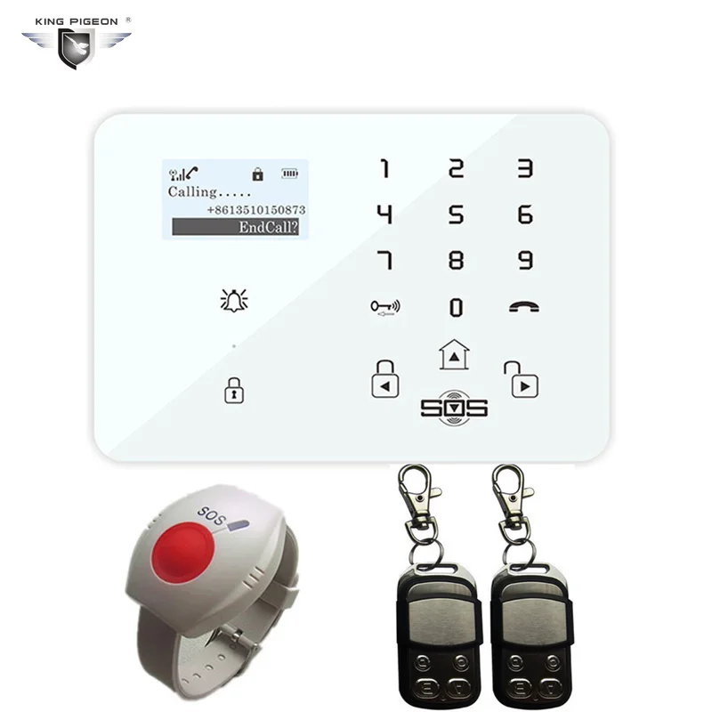 

Alarm GSM System Android Security Home Pensonal Elderly Alarm Wireless 433MHz Remote Control SOS Panic Button K9Y