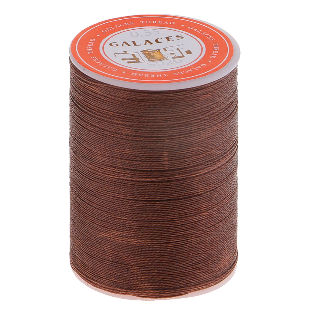 High Quality 4 Rolls 300M 0.35mm Durable Round Waxed Polyester Thread Wax String Leather Sewing Stitching Jewelry Craft