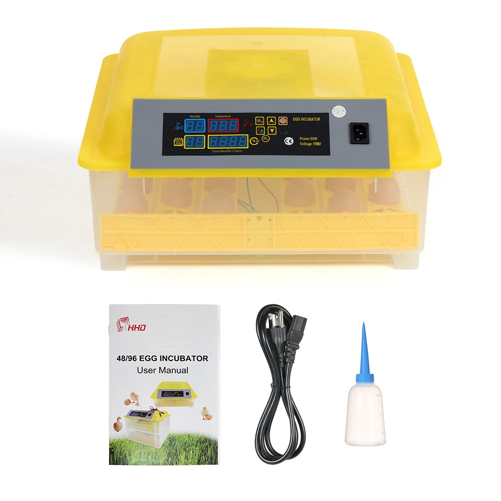 48 Eggs Intelligent Automatic Egg Incubator Temperature Control Hatcher