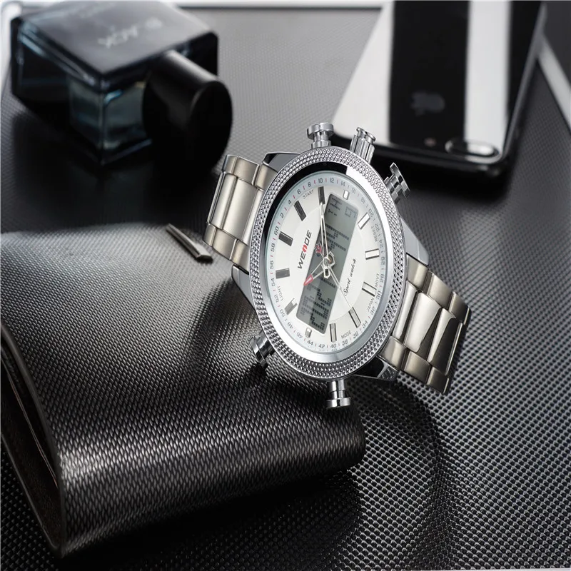

WEIDE Top Luxury Men Sports Quartz Watches Business Brand Waterproof Analog Man Wrist Watch Clock Hour Relogio Masculino