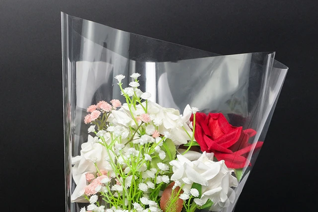 Transparent Waterproof Plastic Flower Bouquet Bag, Single Rose Sleeve  Bouquet Bags, 50Pcs - AliExpress
