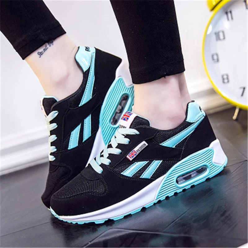 

MYNEYGRE running shoes Leisure sports Female shoes Wild shoes student air cushion running shoes Shoelace lace-up sneakers