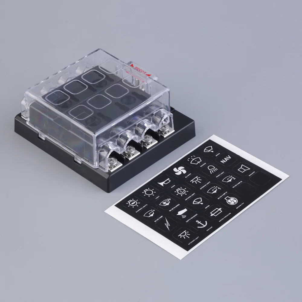 8 Way Circuit Car Auto Automotive Fuse ATC ATO Blade Fuse Holder Box With GND DC32V Car fuse Free shipping-in Fuses from Automobiles & Motorcycles on ...