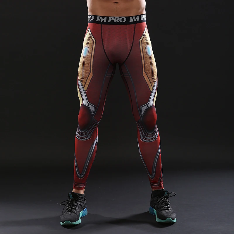Мстители 3 бесконечные войны MK50 Железный мужской 3D Печатный узор компрессионные колготки брюки мужские фитнес обтягивающие леггинсы брюки мужские