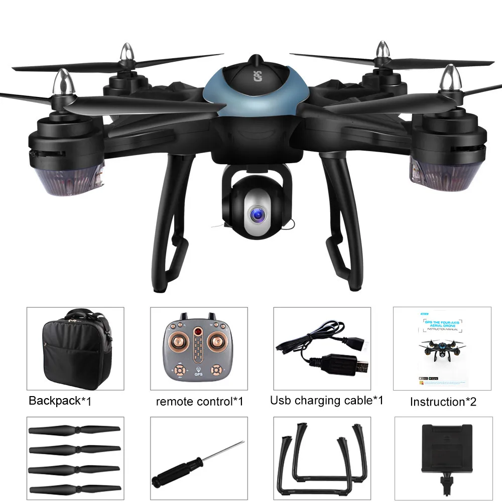 LH X38G двойной GPS FPV с HD камерой 1080 P Wi Fi Радиоуправляемый Дрон Квадрокоптер + рюкзак
