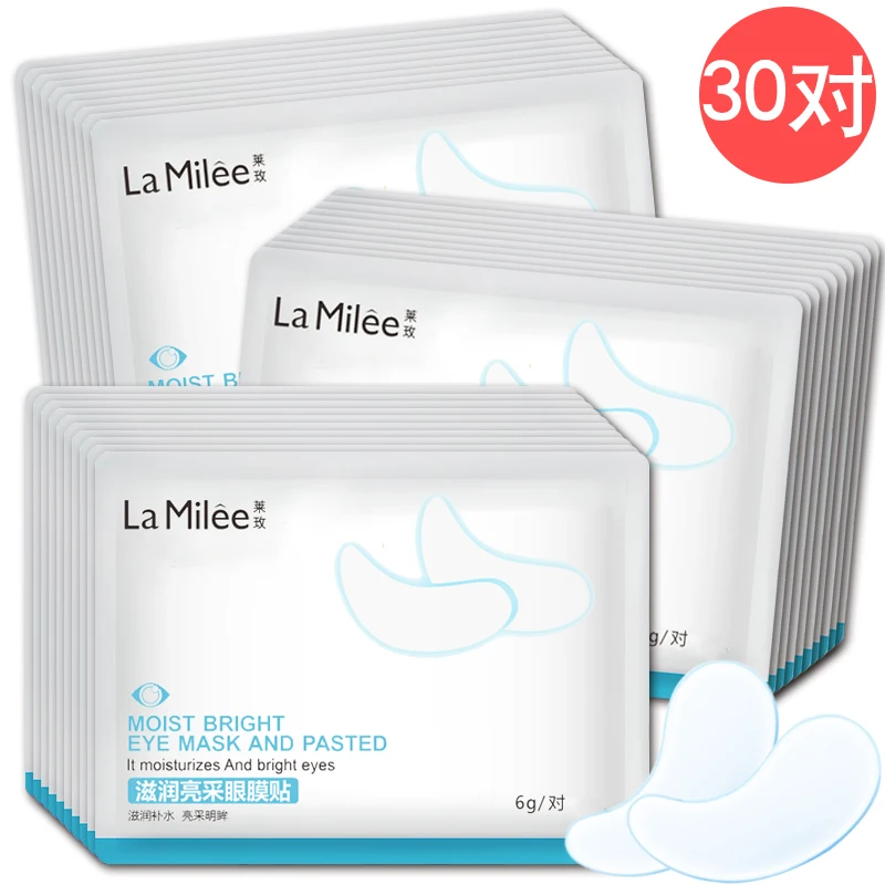 

30packs=30pairs Crystal Collagen Eye Mask Crystal Eyelid Patch Anti Wrinkle Moisture Under Eye Dark Circle Remover Eye Patch