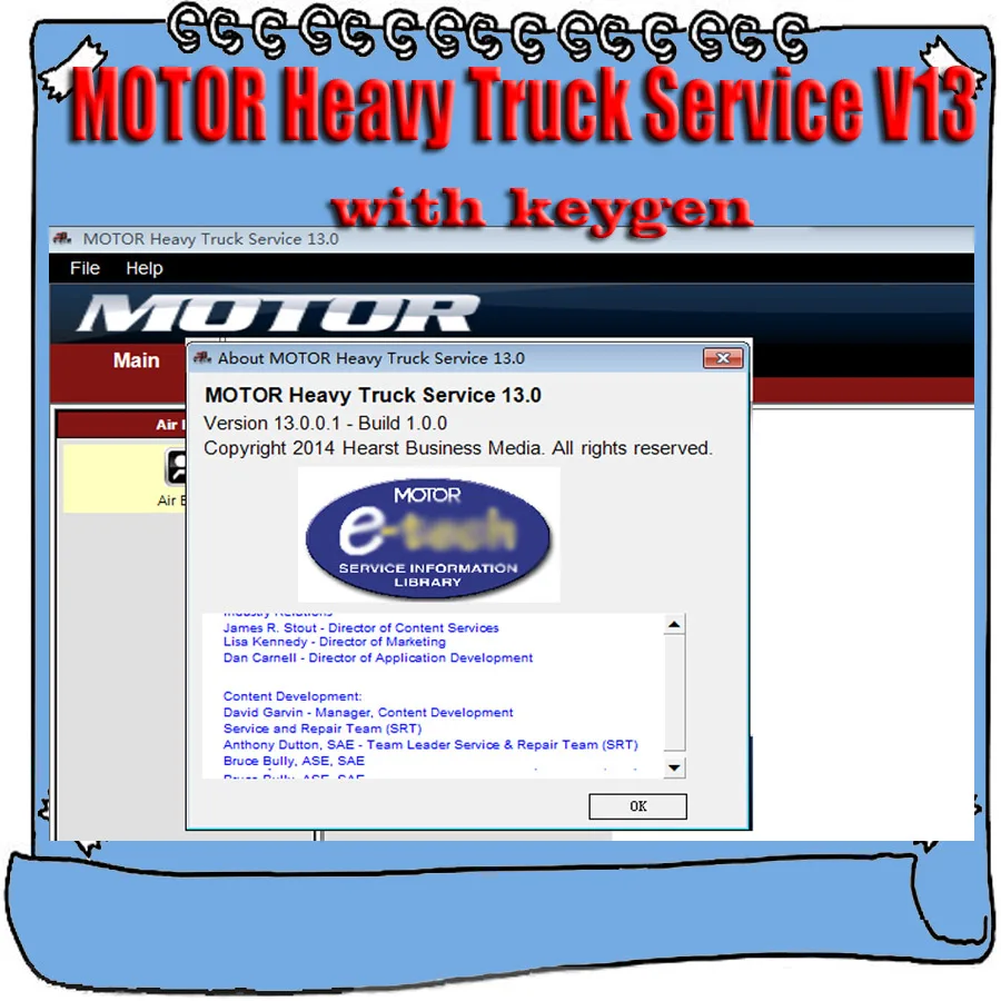 

2019 Hot Sell MOTOR Heavy Truck Service V13 2013 Manual + Unlock Crack Keygen Active